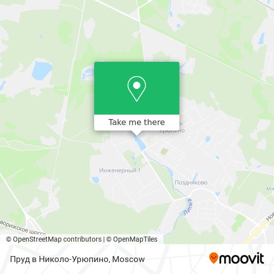 Пруд в Николо-Урюпино map