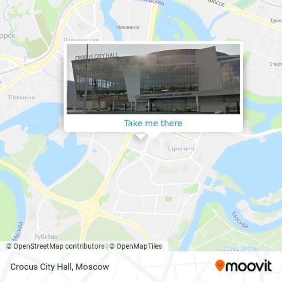 Crocus City Hall map