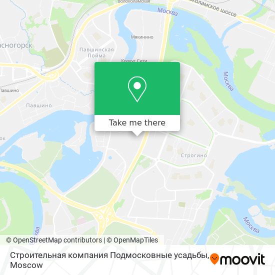 Строительная компания Подмосковные усадьбы map