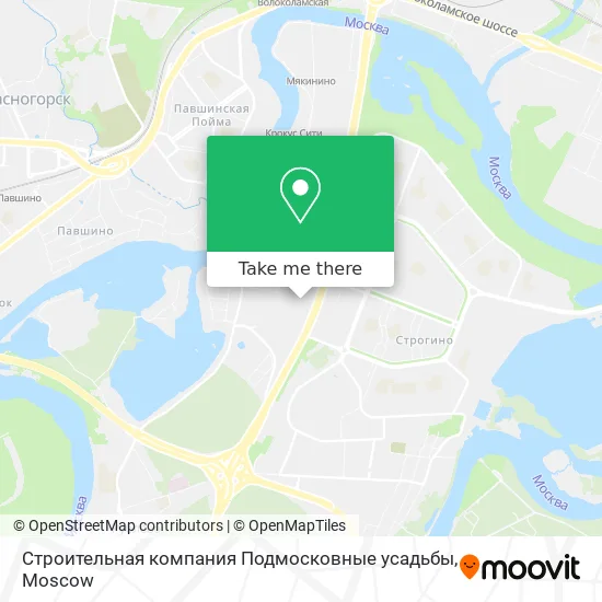 Строительная компания Подмосковные усадьбы map
