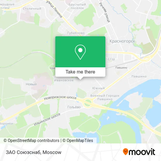 ЗАО Союзснаб map