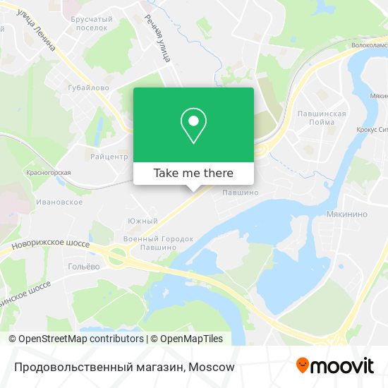 Продовольственный магазин map