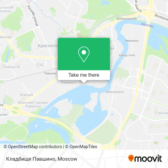 Кладбище Павшино map