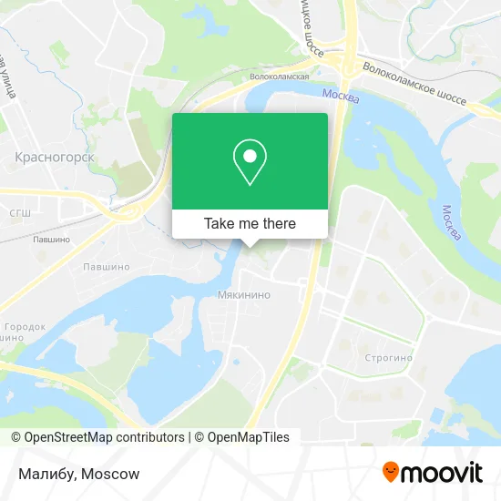 Малибу map