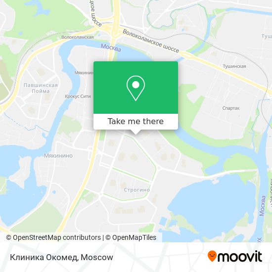Клиника Окомед map