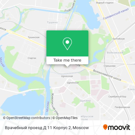 Врачебный проезд Д 11 Корпус 2 map