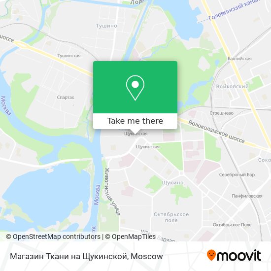 Магазин Ткани на Щукинской map