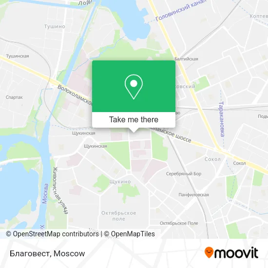 Благовест map