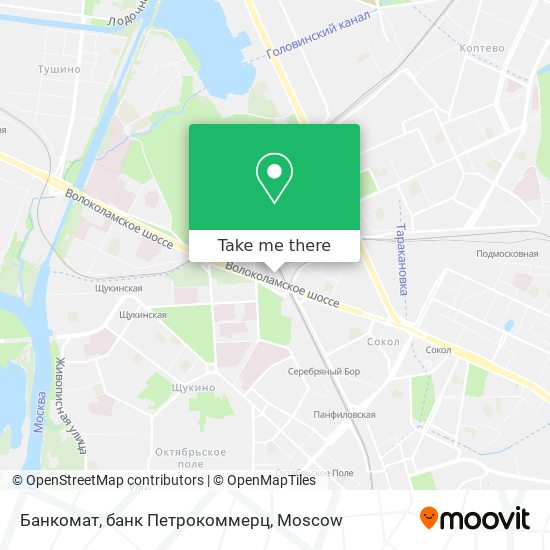 Банкомат, банк Петрокоммерц map