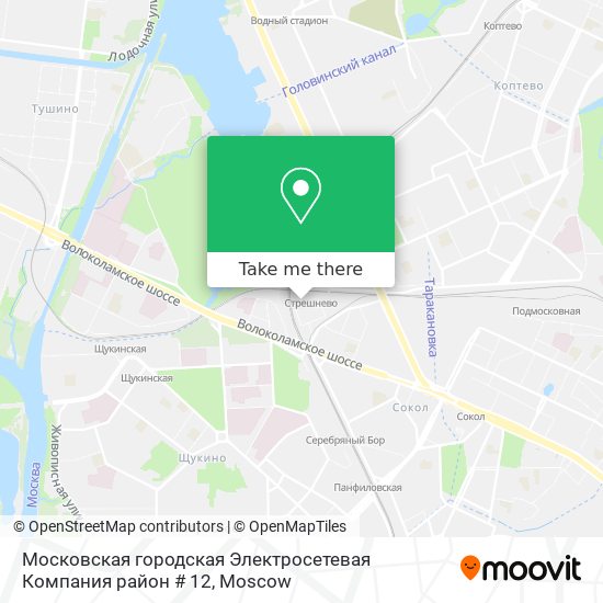 Московская городская Электросетевая Компания район # 12 map