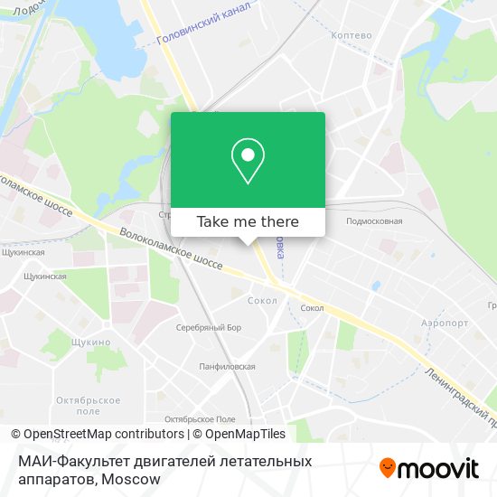 МАИ-Факультет двигателей летательных аппаратов map