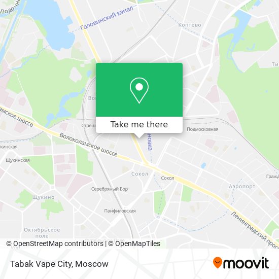 Tabak Vape City map