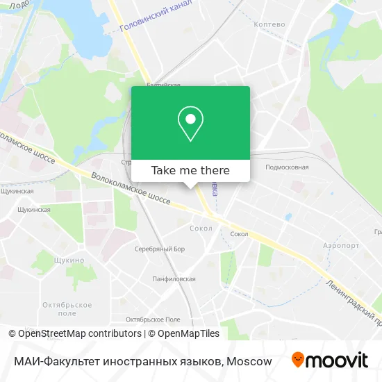 МАИ-Факультет иностранных языков map