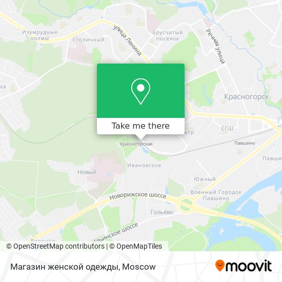 Магазин женской одежды map