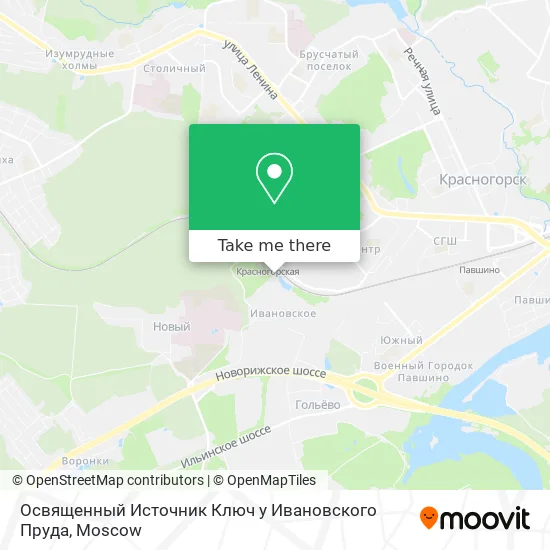 Освященный Источник Ключ у Ивановского Пруда map