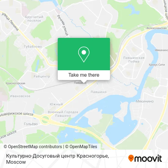 Культурно-Досуговый центр Красногорье map