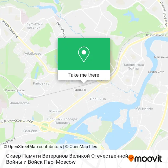 Сквер Памяти Ветеранов Великой Отечественной Войны и Войск Пво map