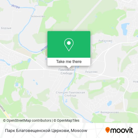 Парк Благовещенской Церкови map