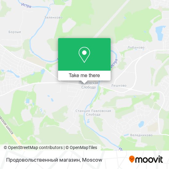 Продовольственный магазин map