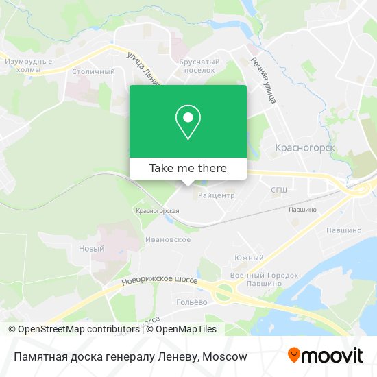 Памятная доска генералу Леневу map