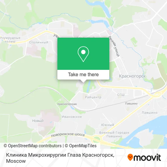 Клиника Микрохирургии Глаза Красногорск map