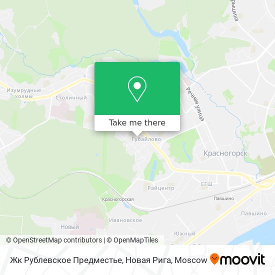 Жк Рублевское Предместье, Новая Рига map