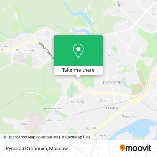 Русская Сторонка map