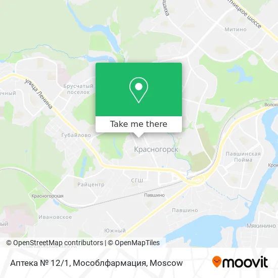 Аптека № 12/1, Мособлфармация map