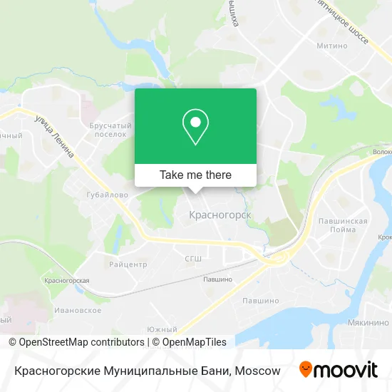 Красногорские Муниципальные Бани map