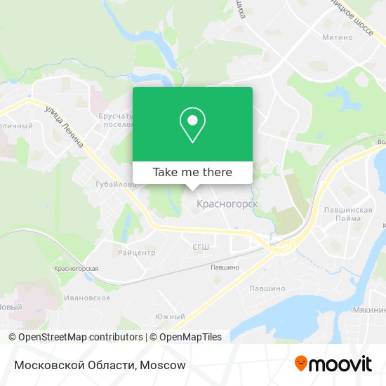 Московской Области map