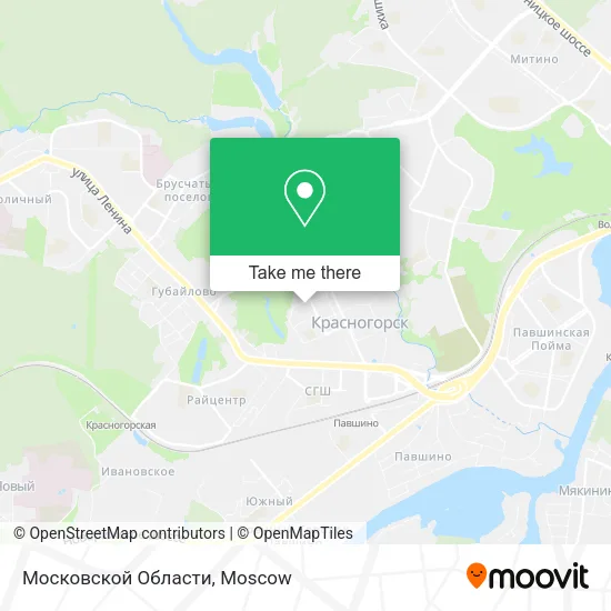 Московской Области map