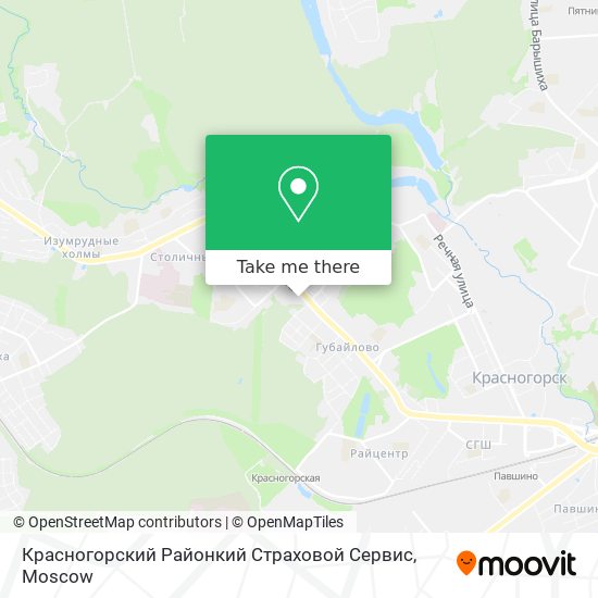 Красногорский Районкий Страховой Сервис map