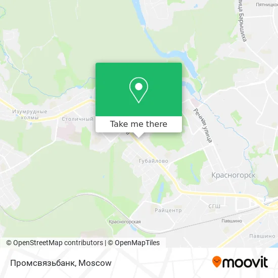 Промсвязьбанк map