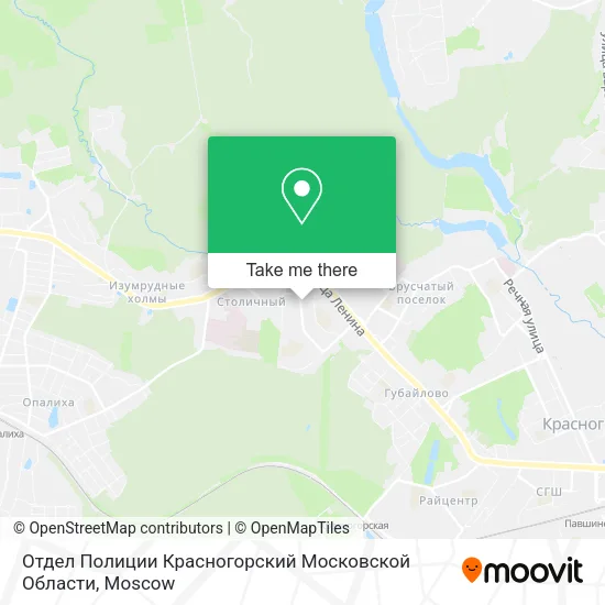 Отдел Полиции Красногорский Московской Области map