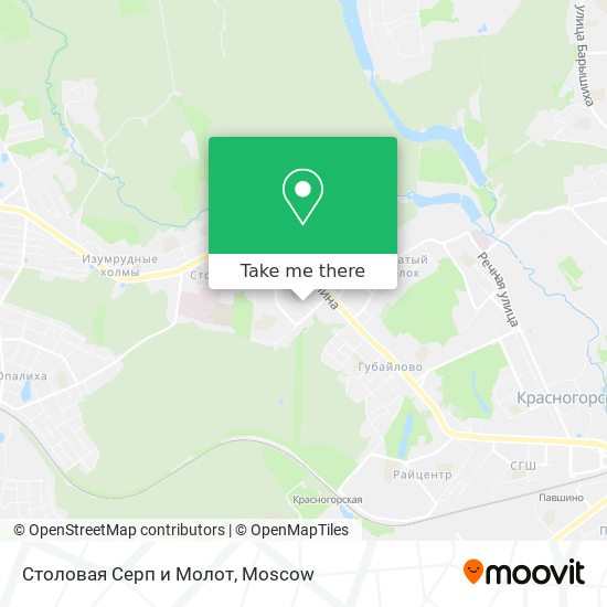 Столовая Серп и Молот map