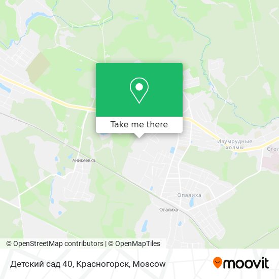 Детский сад 40, Красногорск map