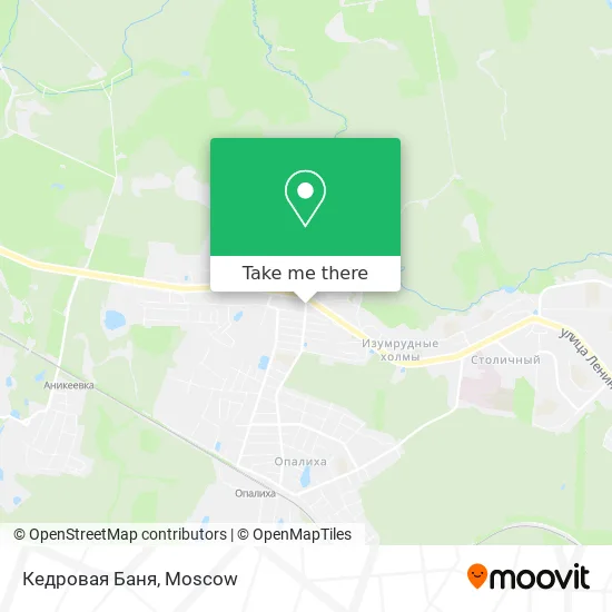 Кедровая Баня map