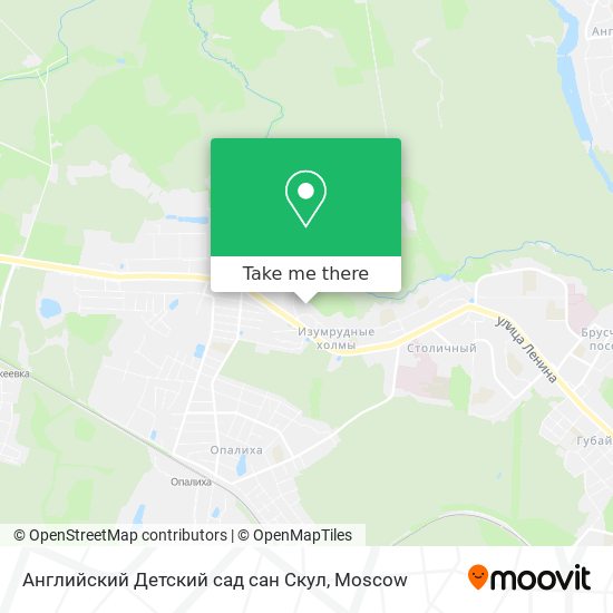 Английский Детский сад сан Скул map