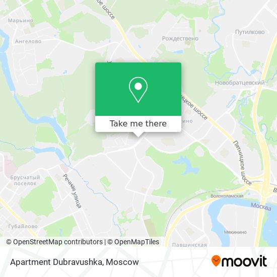 Apartment Dubravushka map