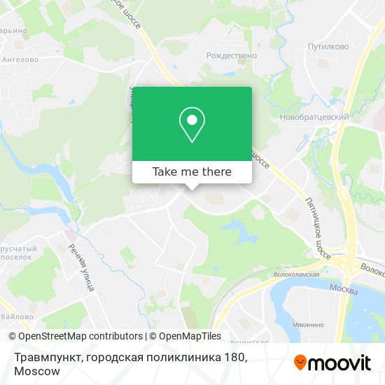 Травмпункт, городская поликлиника 180 map