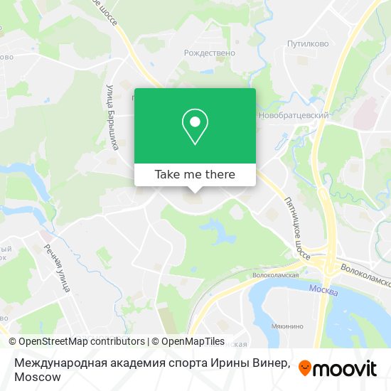 Международная академия спорта Ирины Винер map