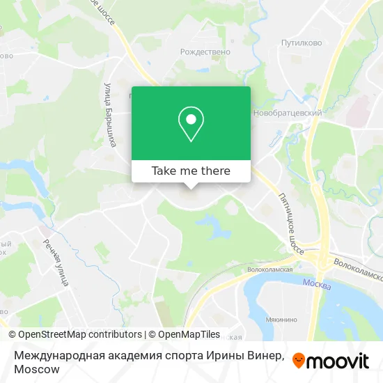 Международная академия спорта Ирины Винер map
