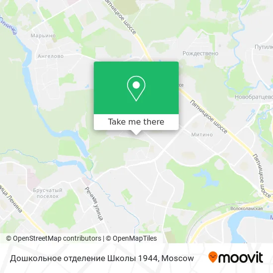 Дошкольное отделение Школы 1944 map