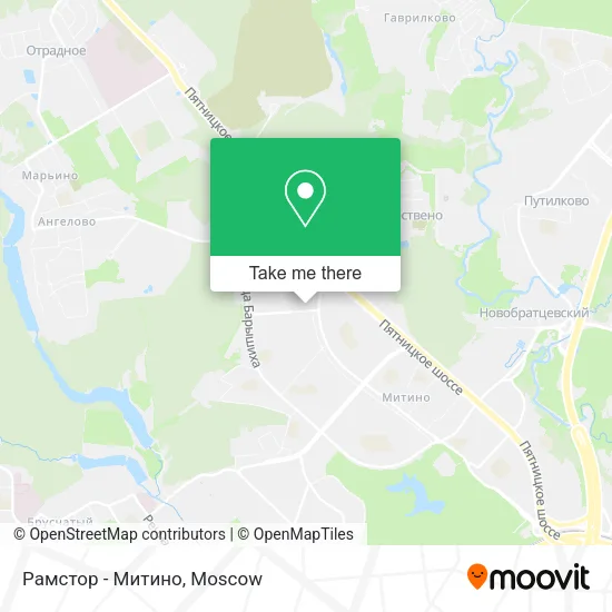 Рамстор - Митино map
