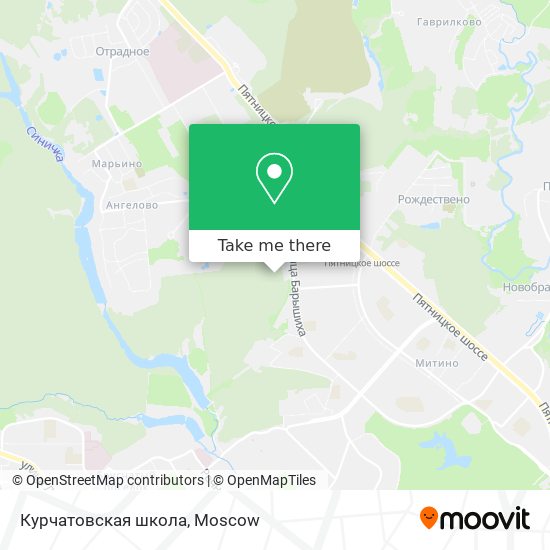 Курчатовская школа map