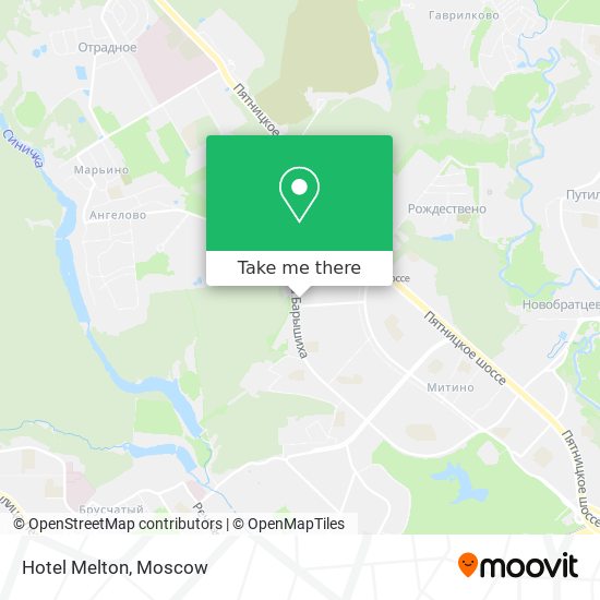 Hotel Melton map