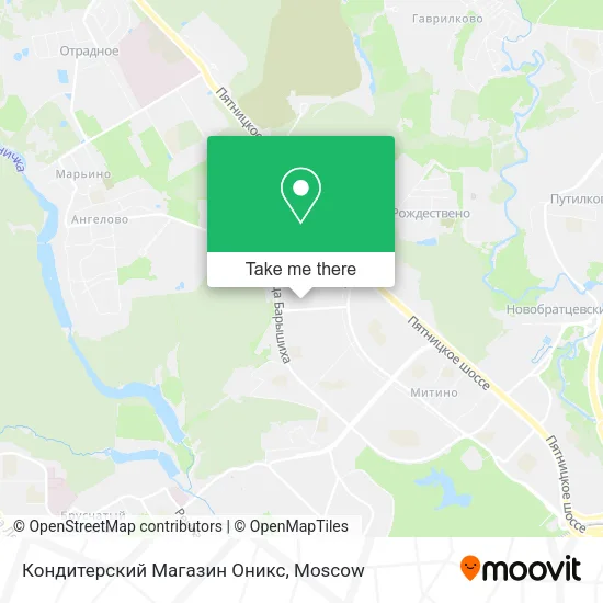 Кондитерский Магазин Оникс map