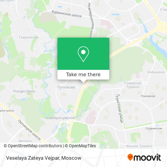 Veselaya Zateya Vejpar map