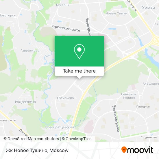 Жк Новое Тушино map