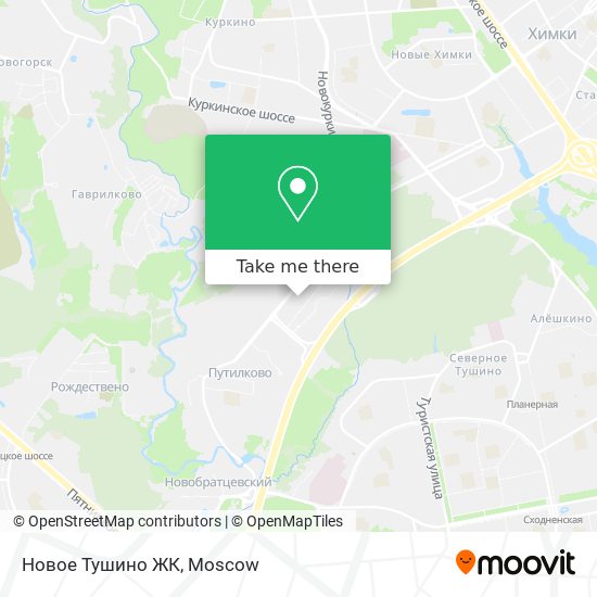 Новое Тушино ЖК map